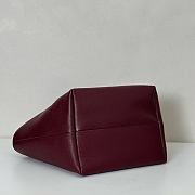 	 Gucci Totissima small reversible tote bag in burgundy leather - 30x27x23cm - 6