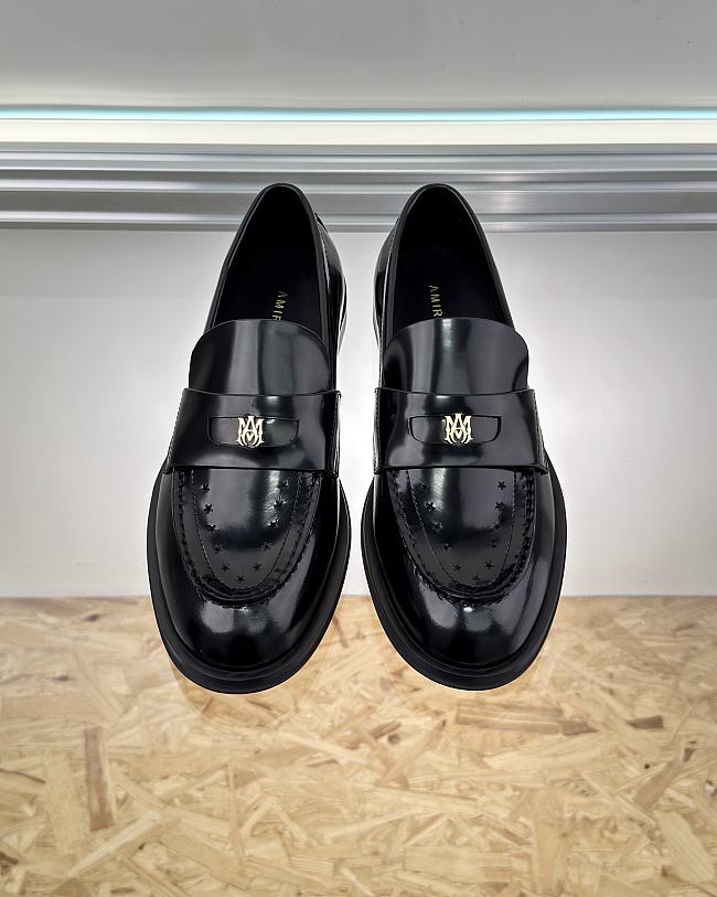 Amiri Black Loafers - 1