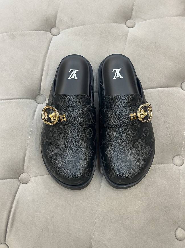 Louis Vuitton Cosy Flat Comfort Clog Black - 1