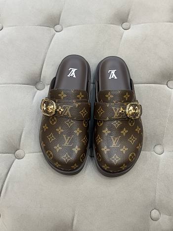 	 Louis Vuitton Cosy Flat Comfort Clog Brown
