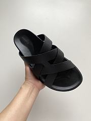 Hermes Black Slides - 2