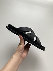 Hermes Black Slides - 4