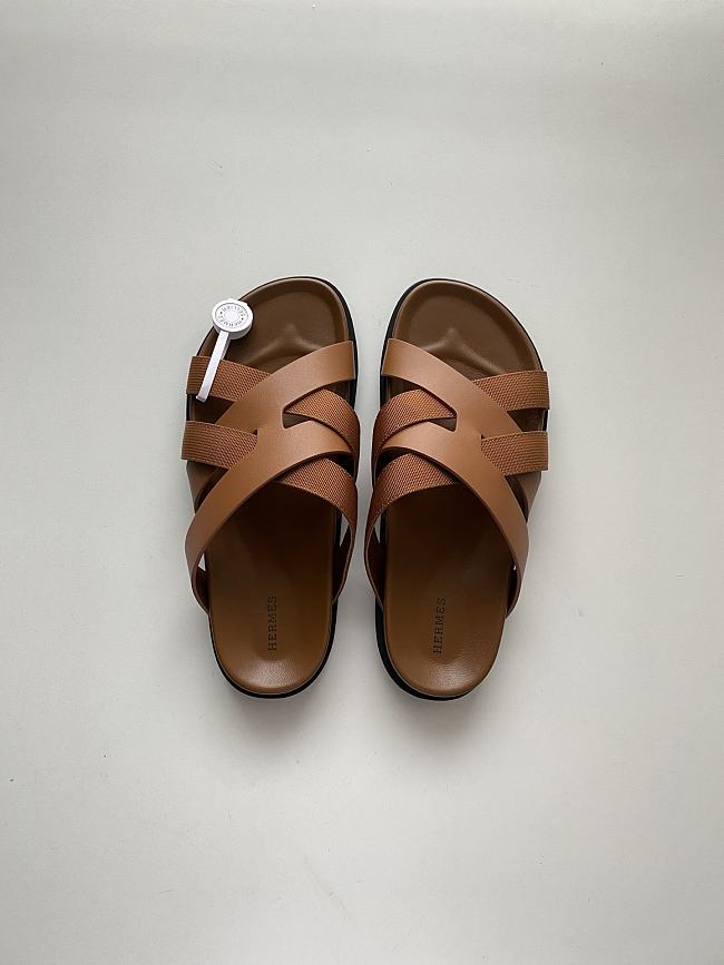 Hermes Brown Slides - 1
