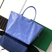 Goyard Saint Louis PM Tote Bag Goyardine Canvas Iris 34 cm x 20 cm x 40 cm - 5