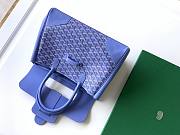 	 GOYARD Saigon tote bag in Blue 25 cm x 16 cm x 34 cm - 5