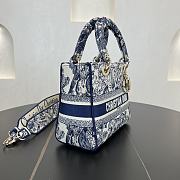 	 Dior Medium Lady Blue Bag - 24*20*11cm - 5