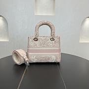 	 Dior Medium Lady Pink Bag - 24*20*11cm - 4