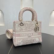 	 Dior Medium Lady Pink Bag - 24*20*11cm - 2