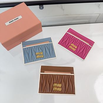 Miu Miu Matelasse Card Holder - 8X10.5cm