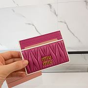 Miu Miu Matelasse Card Holder - 8X10.5cm - 3