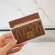 Miu Miu Matelasse Card Holder - 8X10.5cm - 2