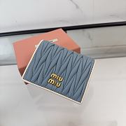 Miu Miu Matelassé Nappa Leather Wallet - 11.5 X8 cm - 3