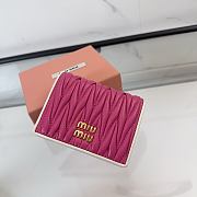 Miu Miu Matelassé Nappa Leather Wallet - 11.5 X8 cm - 4