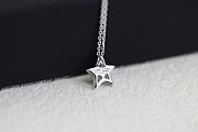Chanel Silver Star Pendant Necklace  - 4