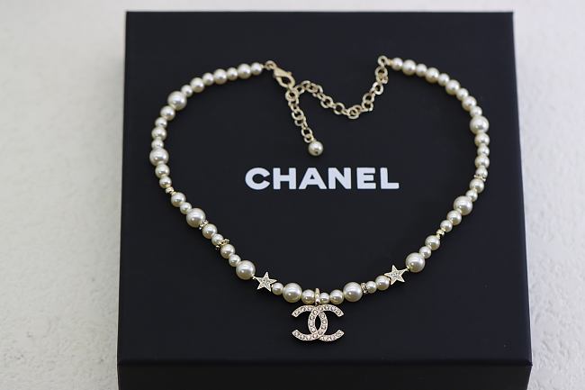 Chanel Pearl Choker Necklace - 1