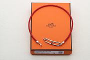 Hermès Roulis Double Tour bracelet in red - 3