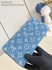 Louis Vuitton Denim Cherry Long Zippy Wallet - 2