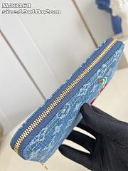 Louis Vuitton Denim Cherry Long Zippy Wallet - 6