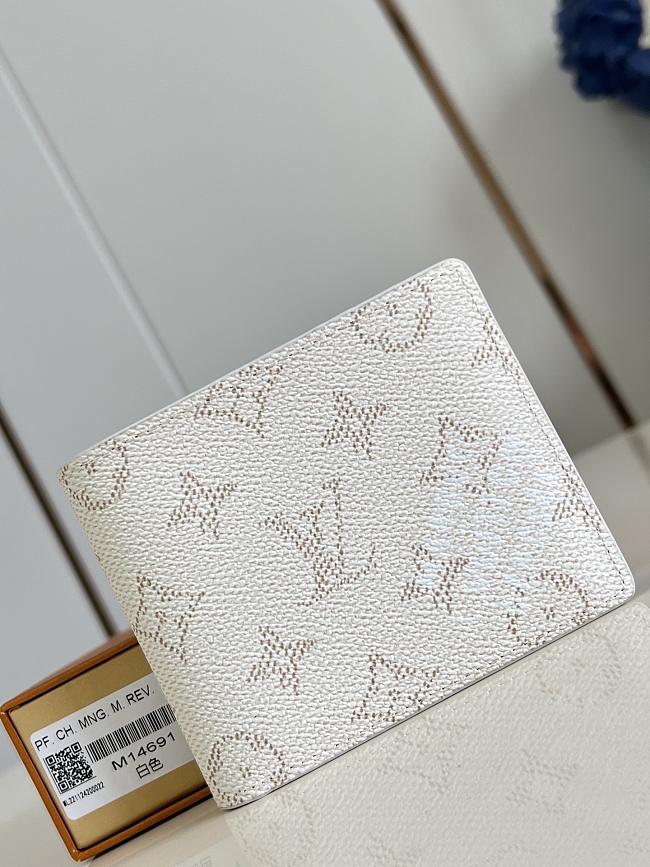 Louis Vuitton Brushed Monogram Multiple Wallet  - 1