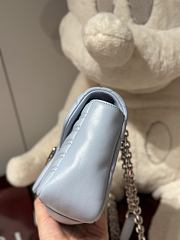 	 Gucci GG Marmont medium shoulder bag in bright blue leather - 26x 15x 7cm - 3
