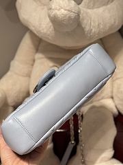 	 Gucci GG Marmont medium shoulder bag in bright blue leather - 26x 15x 7cm - 5