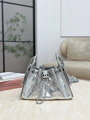 Chanel 25 Bag In Silver -  30 x 26 x 14cm - 1