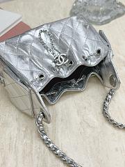 Chanel 25 Bag In Silver -  30 x 26 x 14cm - 2