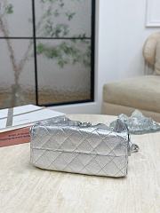 Chanel 25 Bag In Silver -  30 x 26 x 14cm - 3