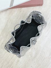 Chanel 25 Bag In Silver -  30 x 26 x 14cm - 6
