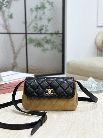 Chanel Leather and Suede Black 