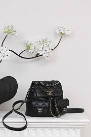 Chanel Duma Black Caviar Backpack - 17.5*16.5*19.5cm - 3