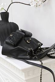 	 Chanel Duma Black Caviar Backpack 30cm - 6
