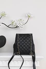 	 Chanel Duma Black Caviar Backpack 30cm - 3
