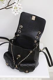 	 Chanel Duma Black Caviar Backpack 30cm - 2