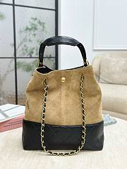 Chanel Small tote Suede calfskin, shiny lambskin - 33*29*11cm - 5