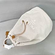Prada Natural Linen blend drawstring duffel bag - 55*34*34cm - 3