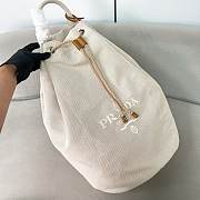Prada Natural Linen blend drawstring duffel bag - 55*34*34cm - 4