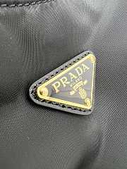 Black Prada Explore Large Re-nylon And Leather Bag - 32*22*11.5cm - 2