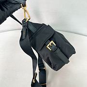 Black Prada Explore Large Re-nylon And Leather Bag - 32*22*11.5cm - 3