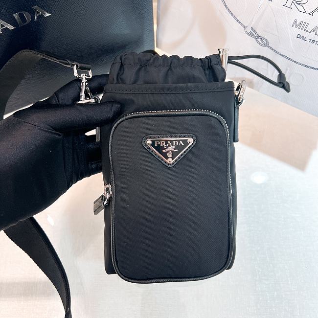 Prada Tessuto Phone Drawstring Crossbody Bag - 13*18cm - 1