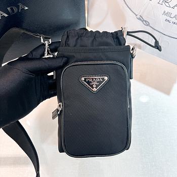 Prada Tessuto Phone Drawstring Crossbody Bag - 13*18cm