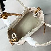 Prada Natural Jardinière linen blend bag 33/20/18cm - 5