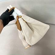 Prada Natural Jardinière linen blend bag 33/20/18cm - 3