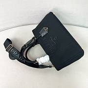 	 Prada Natural Jardinière linen blend black bag 33/20/18cm - 3