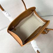 Prada Wicker And Linen Blend Tote Bag in Natural - 35*22.5*13cm - 3