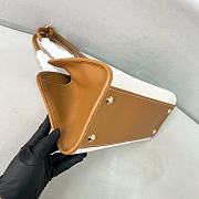 Prada Wicker And Linen Blend Tote Bag in Natural - 35*22.5*13cm - 4