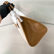 Prada Wicker And Linen Blend Tote Bag in Natural - 35*22.5*13cm - 5