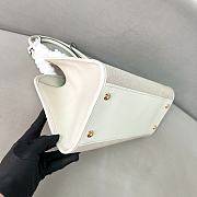 	 Prada Wicker And Linen Blend Tote Bag in Natural White - 35*22.5*13cm - 4