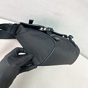 Prada Black Re-Nylon and Saffiano leather shoulder bag - 22.5*18*10cm - 6