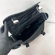 Prada Black Re-Nylon and Saffiano leather shoulder bag - 22.5*18*10cm - 5